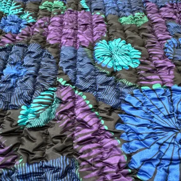 Ruby Rd 100% silk multicolored zip up jacket size medium - Picture 2 of 15